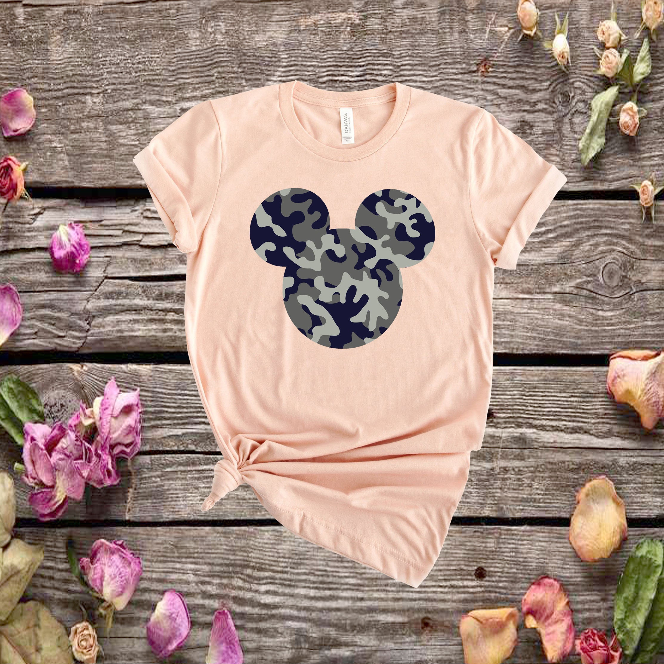 Disney Mickey And Friends Camouflage Mickey Ears Logo Tank Top