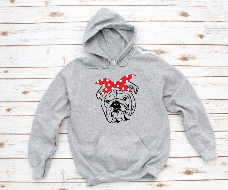 English Bulldog Sweatshirt Hipster Bulldog Dog Hoodie Etsy