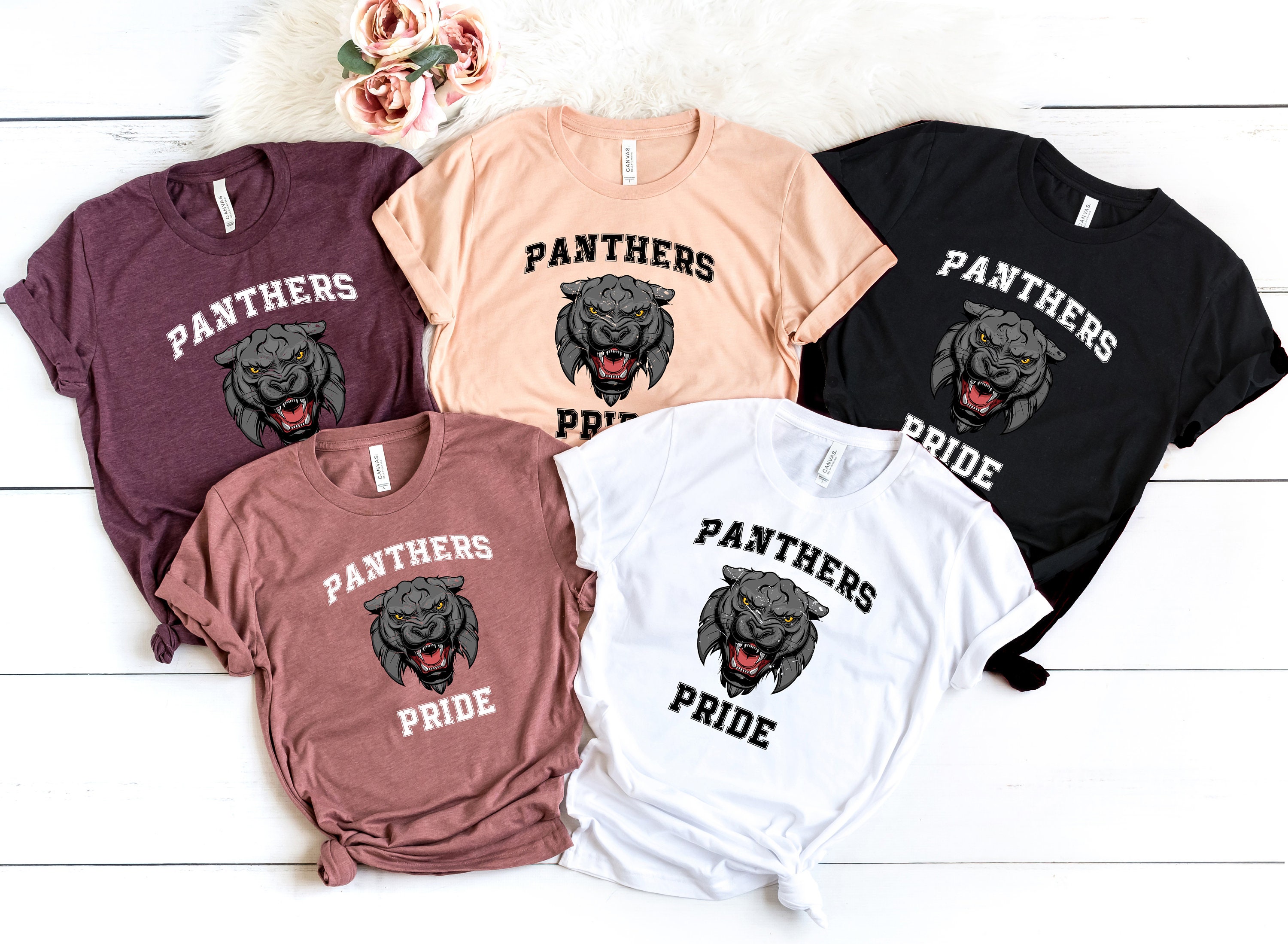 fromlovelynature Panther Pride Shirt, Panther Shirt, Panthers Shirt, Retro School Spirit Shirts, Panthers Football Shirt, Football Mom Shirt, Panthers Spirit
