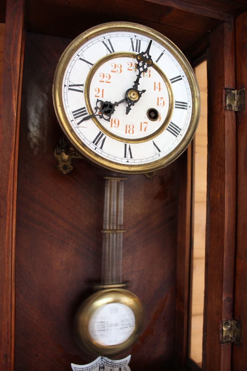 REGULATOR GERMAN Wall Clock Rich Decorated Biedemeier Vienna Etsy