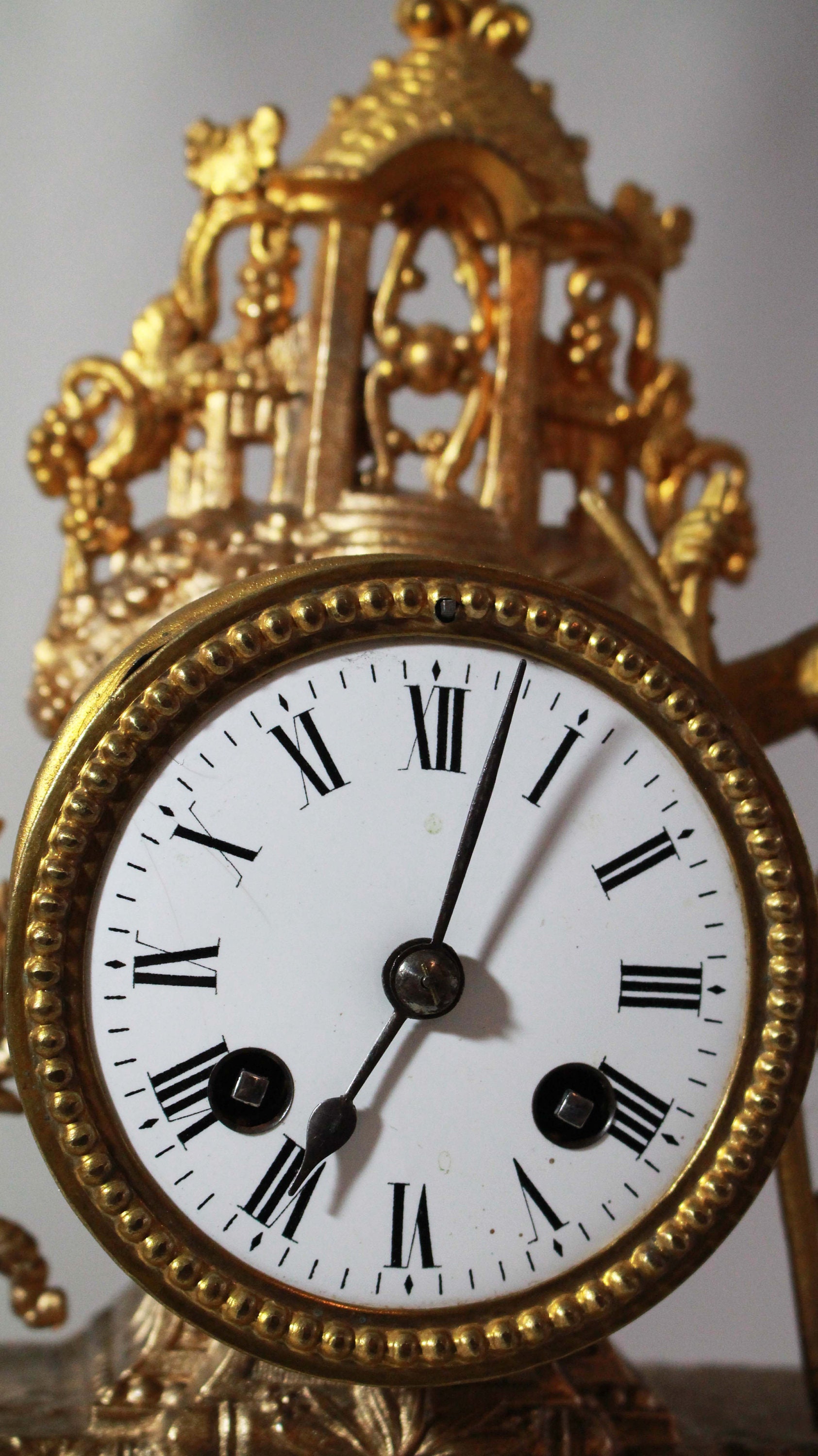 French Romantic Table Clock Movement Japy Freres Etsy