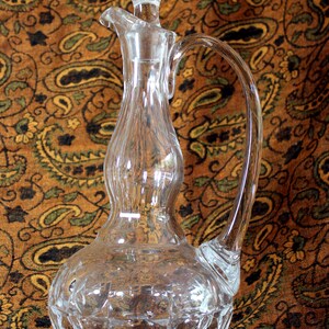 Hughe Crystal decanter carafe 16 inch tall