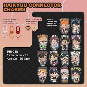 Haikyuu Linked Charms