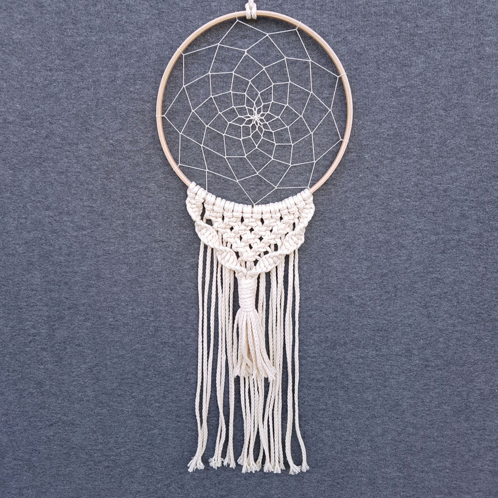 Makramee Traumfänger Mit Quasten - Boho Wanddekoration Für Wohnzimmer & Schlafzimmer