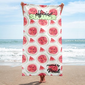 Personalized beach towel with name | Pool towel | Holiday gift | Bath towel | Bath towel | Beach towel with name | Birthday gift