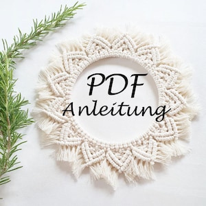 Instructions for a macrame mandala | DIY macrame mandala instructions
