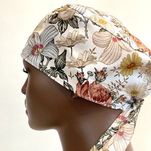 Surgical Cap With Buttons, Washable, 100% Cotton, Medical Cap, Bonnet for Nurses, Nurse Cap,Chiefs Cap, Surgical Hat With Buttons, Scrub Cap