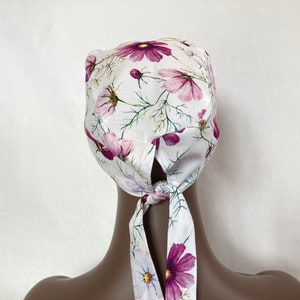Surgical Cap With Buttons,Medical Cap, Washable, 100% Cotton, Surgical Hat,Bonnet for Nurses, Nurse Cap,Chiefs Scrub Cap, Dental Cap