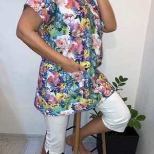 Scrub Top For Women,Ponytail Scrub Cap,Nursing Scrub Top,Scrub Top For Medical Staff,Dental Scrub Top,V-Neck Top Medical,Unique Scrub Top