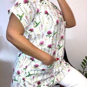 Scrub Top For Women,Ponytail Scrub Cap,Nursing Scrub Top,Scrub Top For Medical Staff,Dental Scrub Top,V-Neck Top Medical,Unique Scrub Top