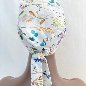 Medical Cap With Buttons, Washable, 100% Cotton, Surgical Cap, Nurse Bonnet Cap, Tie, Medical Bonnet, Fleur, Scrub Cap, Springfield