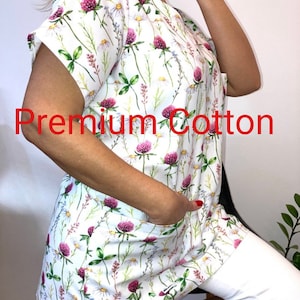 Scrub Top For Women,Nursing Scrub Top,Scrub Top For Medical Staff,Dental Scrub Top,Veterinary Women Top,V-Neck Top Medical,Unique Scrub Top