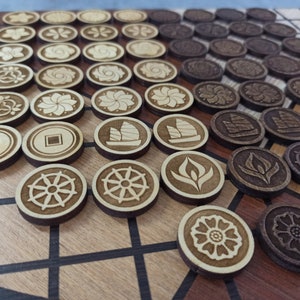 Pai Sho Tiles , Pai Sho , Pai Sho Without a Board - Etsy