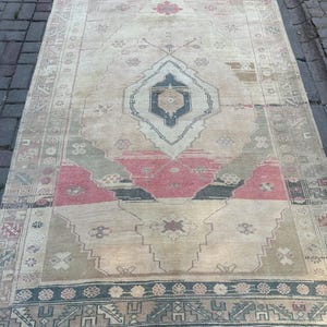 トルコ絨毯、5'1" x 7'9" ft、154 x 237 cm、アナトリア絨毯、ミッドラグ、送料無料、ハンドメイドヴィンテージ絨毯、ウール絨毯、カッパドキア絨毯、#AN119