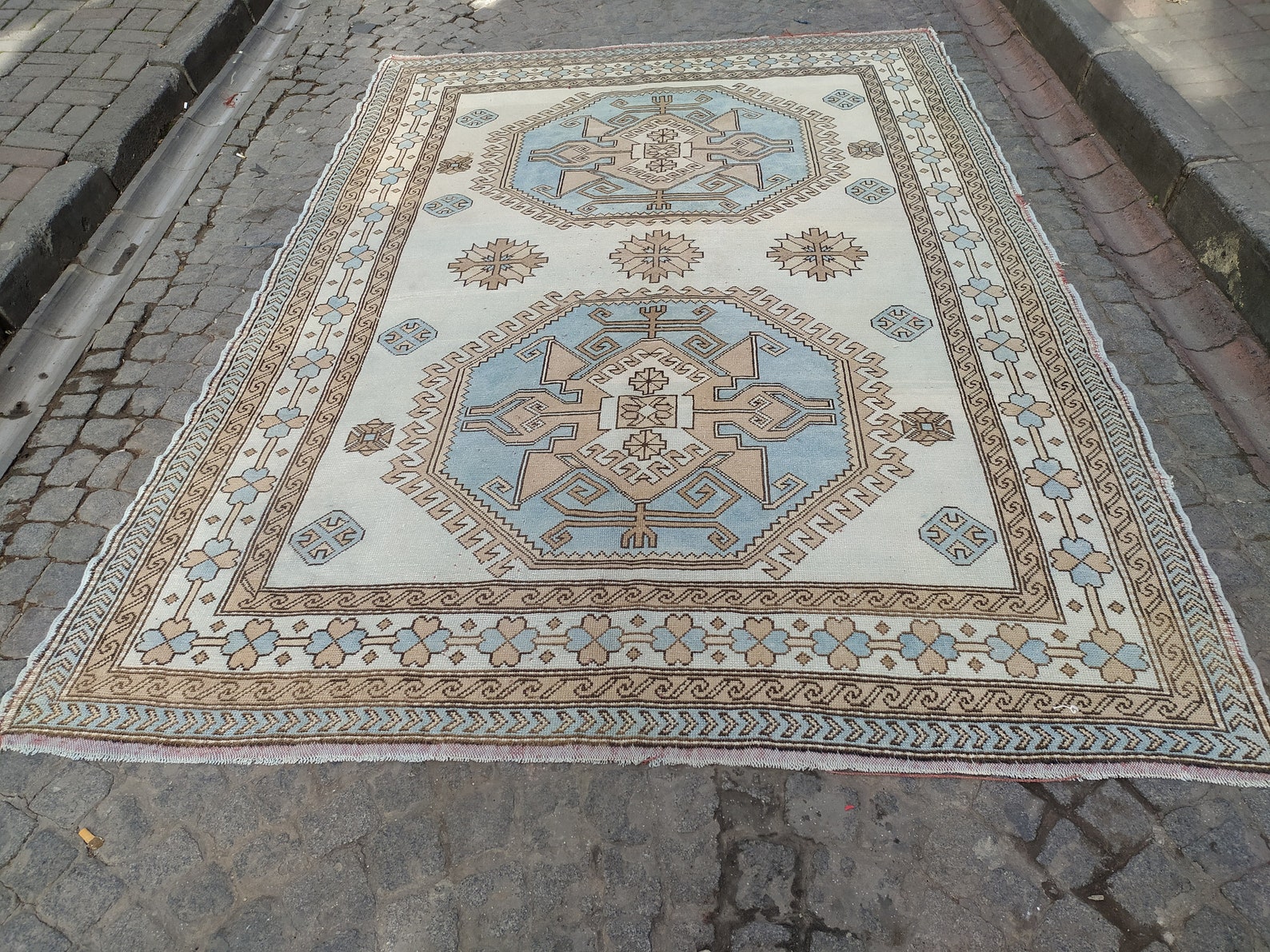 Turkish Rug 6'9 X 9'5 ft 206 X 287 cm Etsy