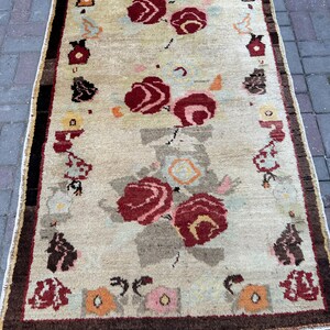 トルコ絨毯、5'1" x 7'9" ft、154 x 237 cm、アナトリア絨毯、ミッドラグ、送料無料、ハンドメイドヴィンテージ絨毯、ウール絨毯、カッパドキア絨毯、#AN119
