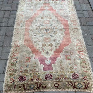 トルコ絨毯、3'10" x 6'1" ft、116 x 185 cm、アナトリア絨毯、絨毯、送料無料、ハンドメイドヴィンテージ絨毯、ウール絨毯、カッパドキア絨毯、#AN166