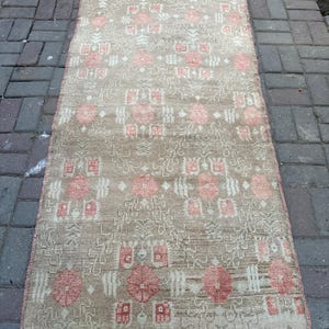 トルコ絨毯、3'1" x 6' ft、93 x 181 cm、アナトリア絨毯、ミッドラグ、送料無料、ハンドメイドヴィンテージ絨毯、ウール絨毯、カッパドキア絨毯、#AN37
