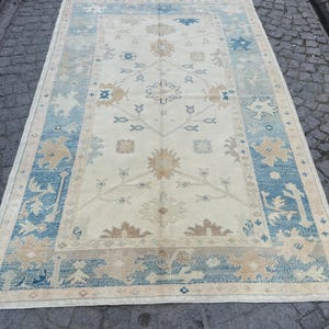 Türkischer Teppich, 5'8 "X 8'5" ft, 172 x 258 cm, Oushak Teppich, Handgewebter Vintage Teppich, Wollteppich, Cappadocia Teppich, #IM120