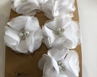 Ballet bun wraps with matching hair clips in pink, turquoise or white