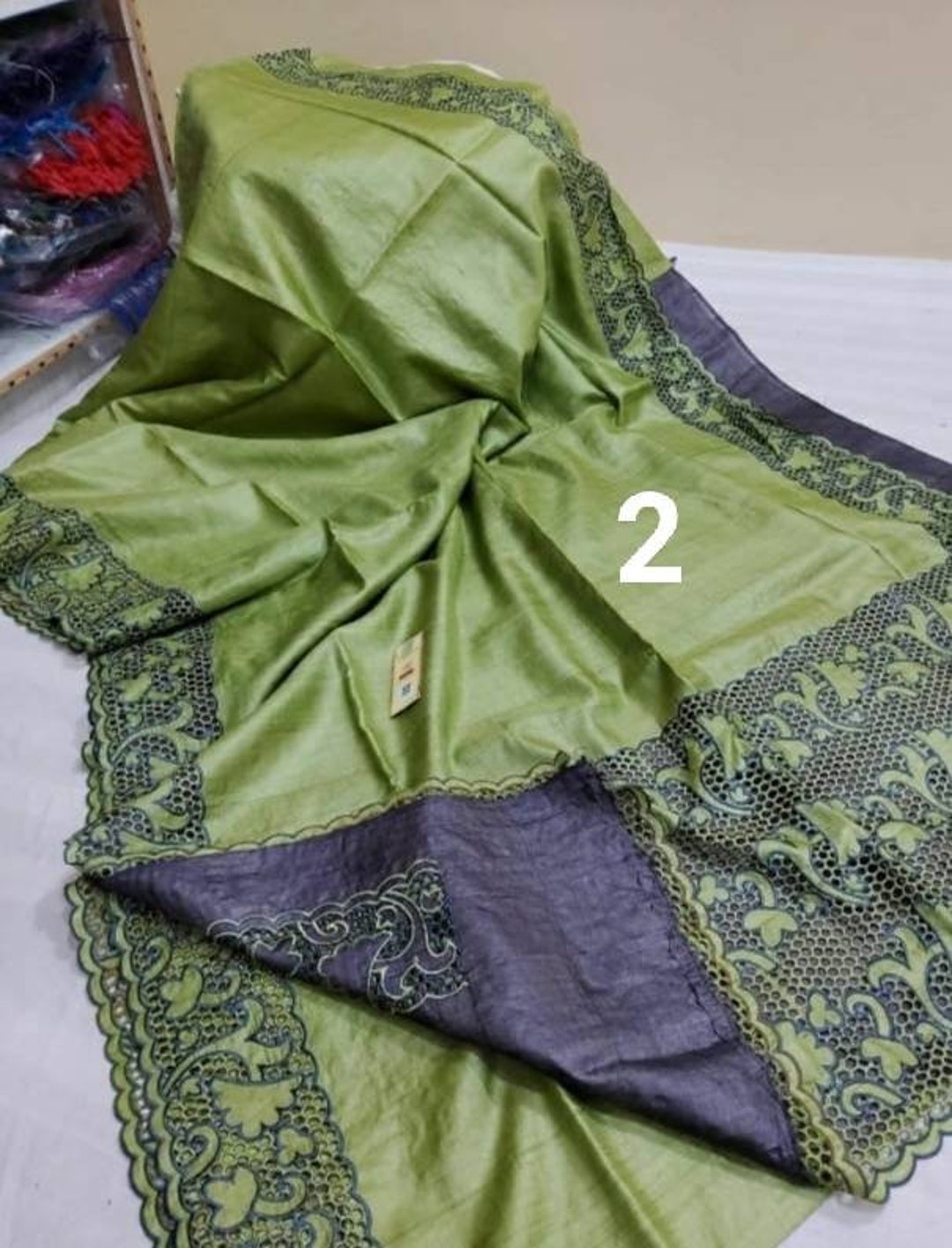 $0Art Raw Silk Cut Work Saree and Art Raw Silk Cut Work Sari Online Shopping