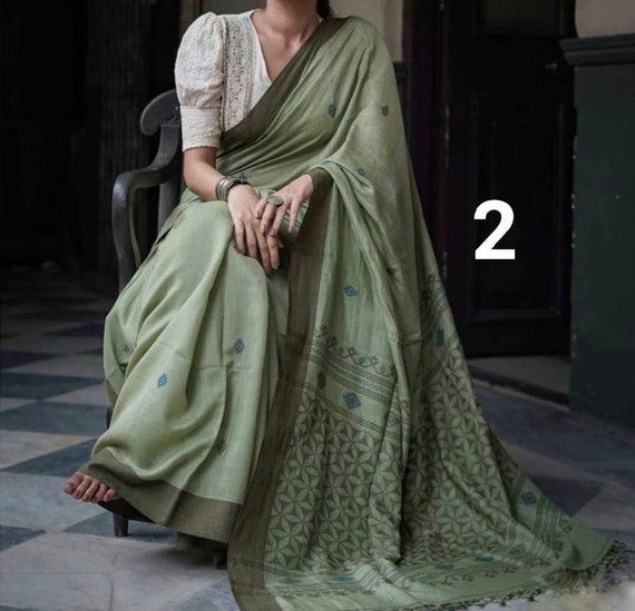 Khadi 2025 jamdani saree