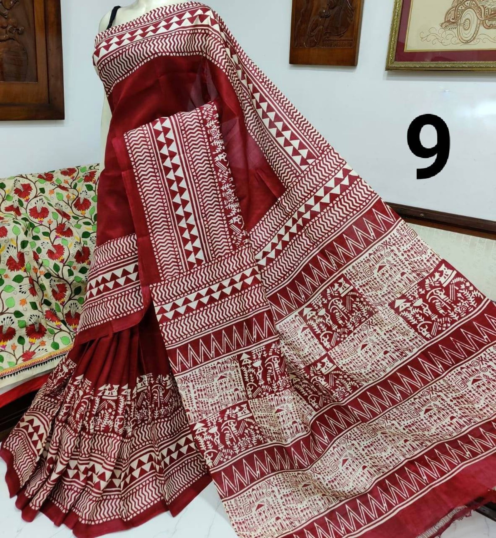 Pure Silk Saree 3 play Murshidabadi Pure Silk Saree With Etsy