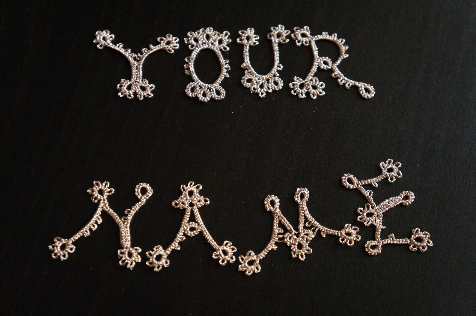 Tatted lace trim tatted letters. Laced alphabet. Lace Etsy