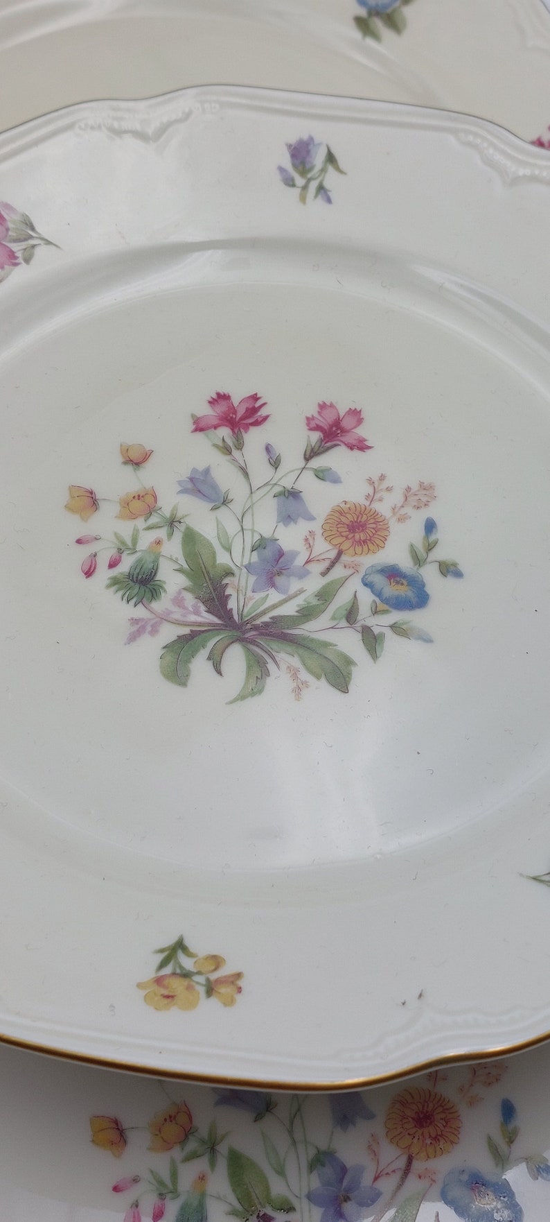 Set of 6 dessert plates and tray VEB R Germany image 4