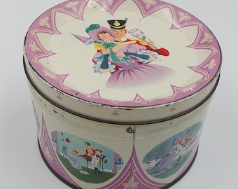 Rare 1950s MACKINTOSH'S Quality STREET Small Tin - John Mackintosh & Son's Halifax England