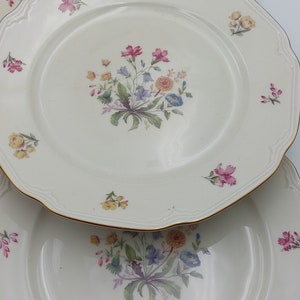 Set of 6 dessert plates and tray VEB R Germany image 3