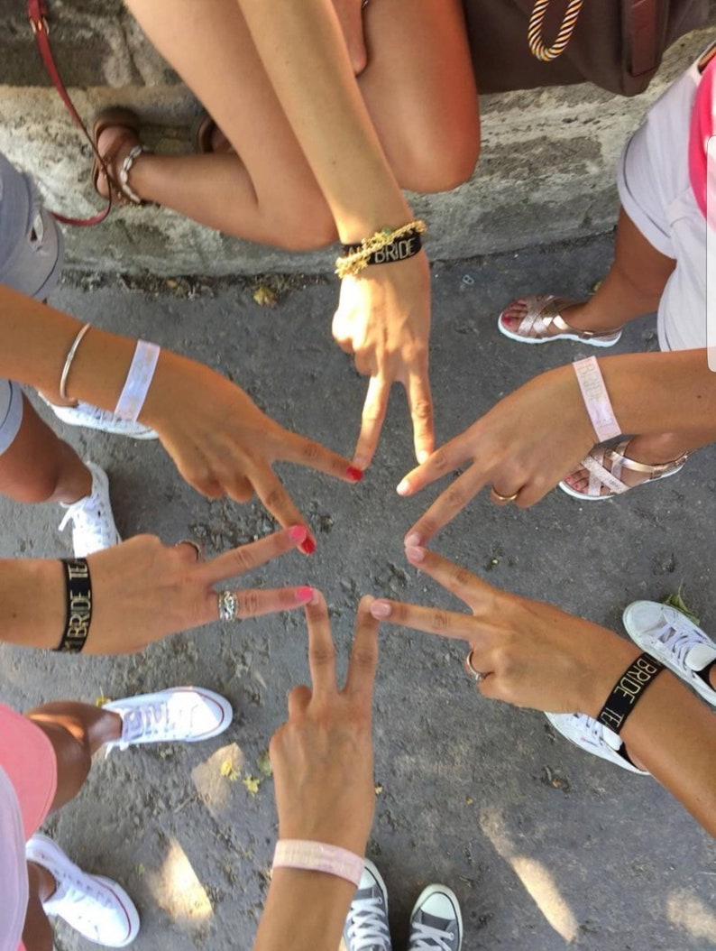 Team Brde Hen Party Wrstbands Braccalett per addo al nublato