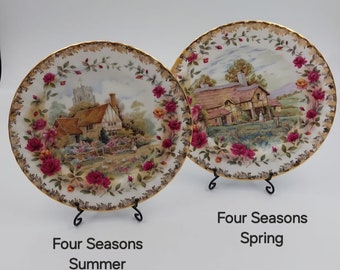 Royal Albert bone china plate - four seasons - Spring or Summer by F.F.Errill