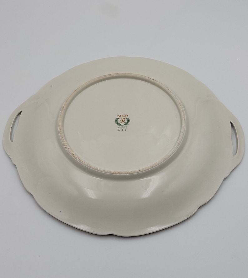Set of 6 dessert plates and tray VEB R Germany image 7
