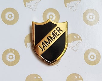 Roller Derby Enamel Pin - Jammer Shield