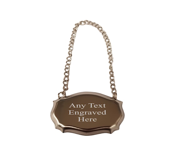 Silver Engraved Decanter Labels Silver Engraved Decanter Labels