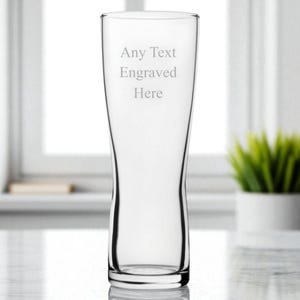 Personalised Engraved Aspen Fully Toughened Half Pint Beer Glass 10oz (28cl) Ideal For Birthday Wedding Anniversary Christmas Gift