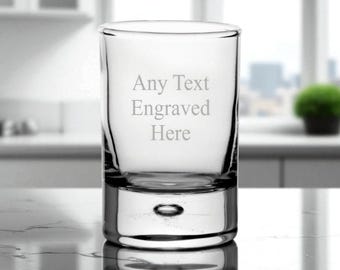 Personalised Engraved Centra Shot Glass 2oz (6cl) Ideal For Birthday Wedding Stag/Hen Do