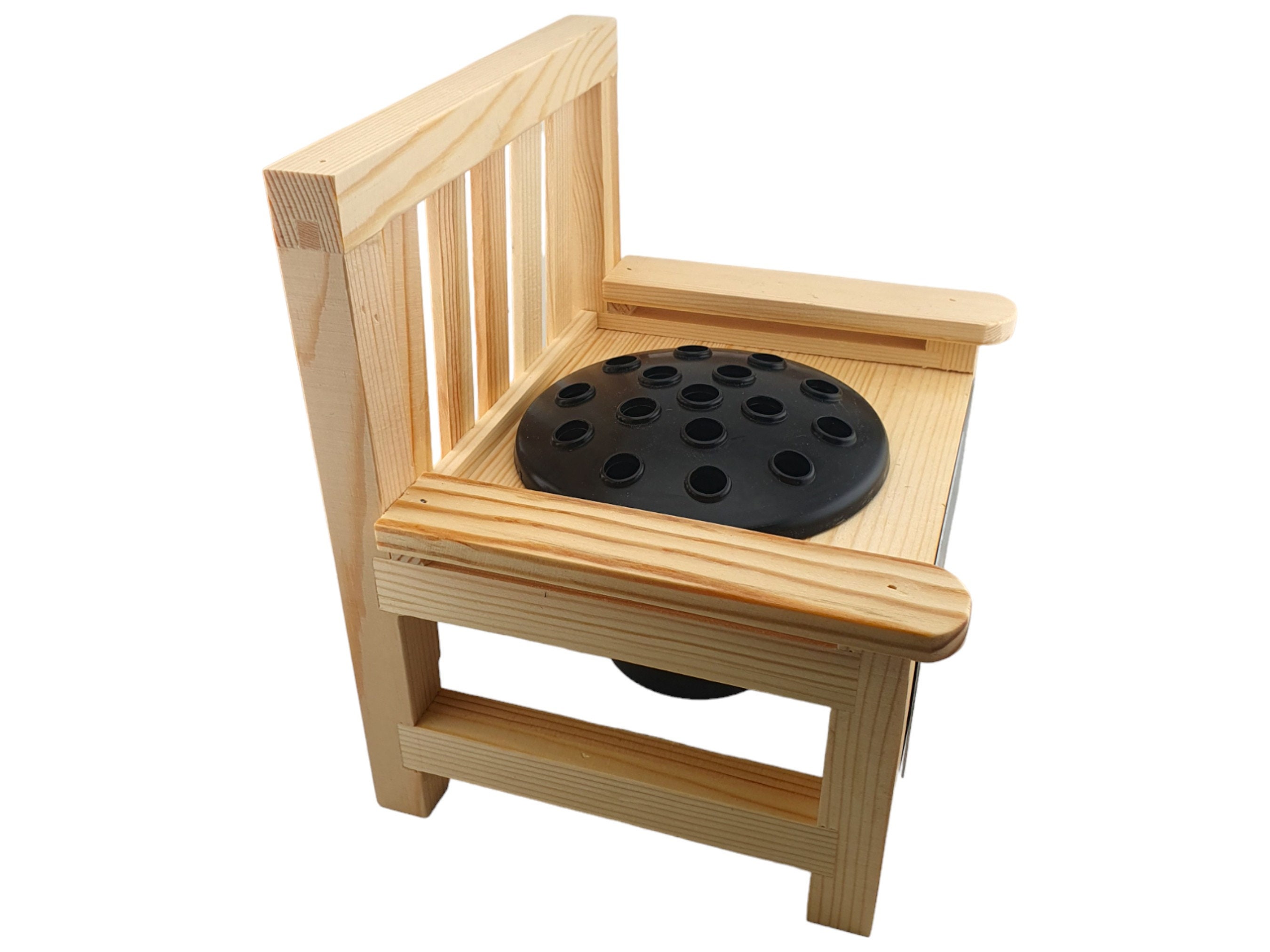 Personalised Engraved Wooden Memorial Bench With Integrated Flower Pot Perfect For Garden Grave Marker