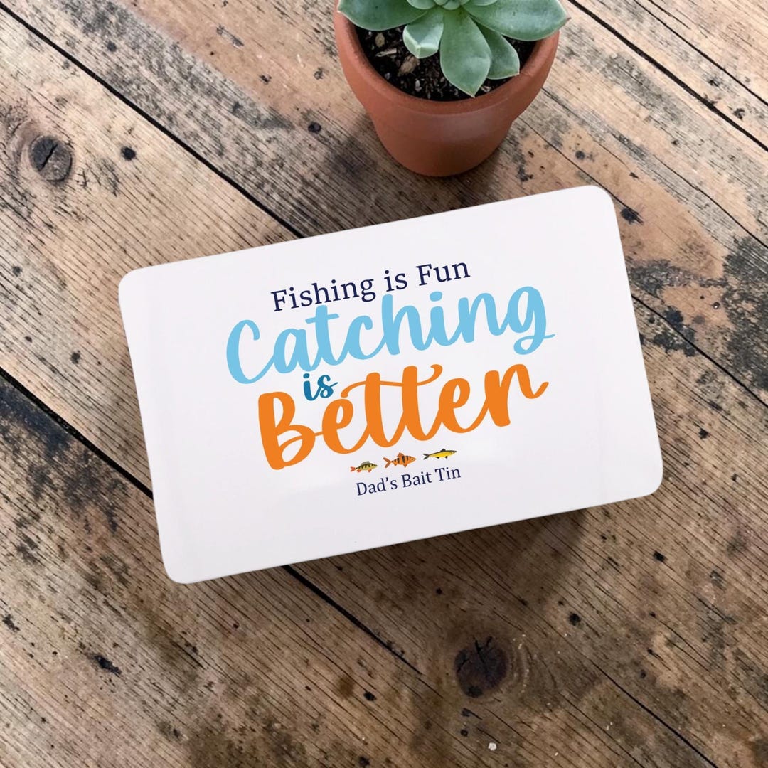 Fishing Bait Storage Tin for Dad Daddy Grandad Grampa Grandpa Birthday ...