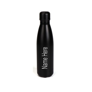 Personalised Matt Black 500ml Thermos Insulated Water Bottle Like Chillys bottle