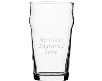 Personalised Nonic Pint Glass 20oz (57cl)