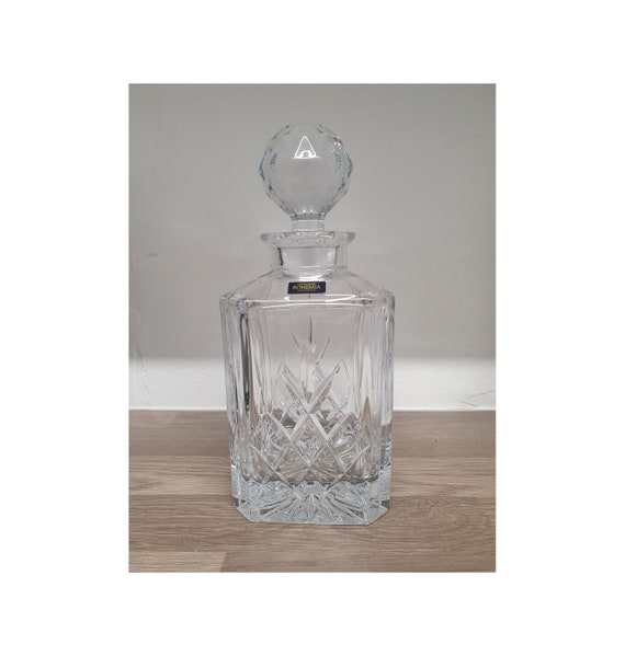 Crystal Decanter Perfect For Whisky Rum Brandy With Stopper