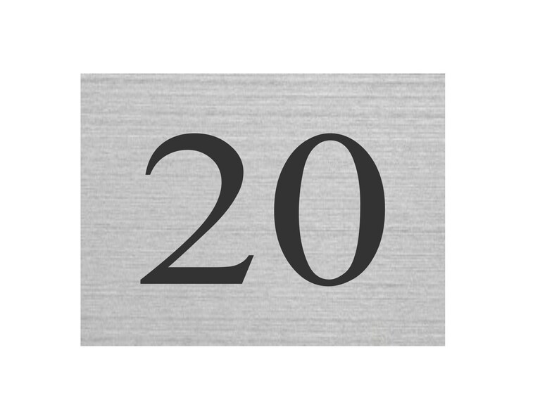 Engraved Stainless Steel Door Name Plate Available in Various Etsy