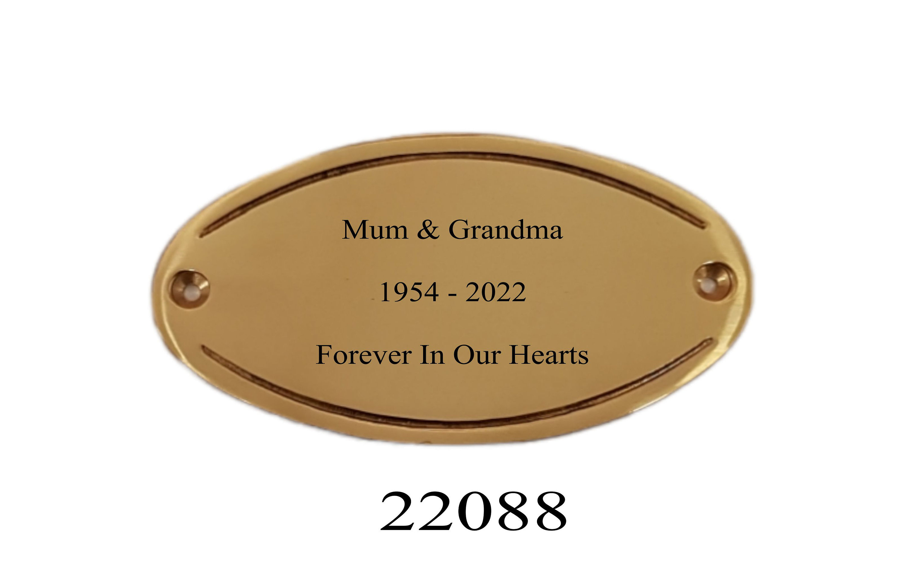 Personalised Engraved Premium Solid Brass Plate / Memorial Plaque
