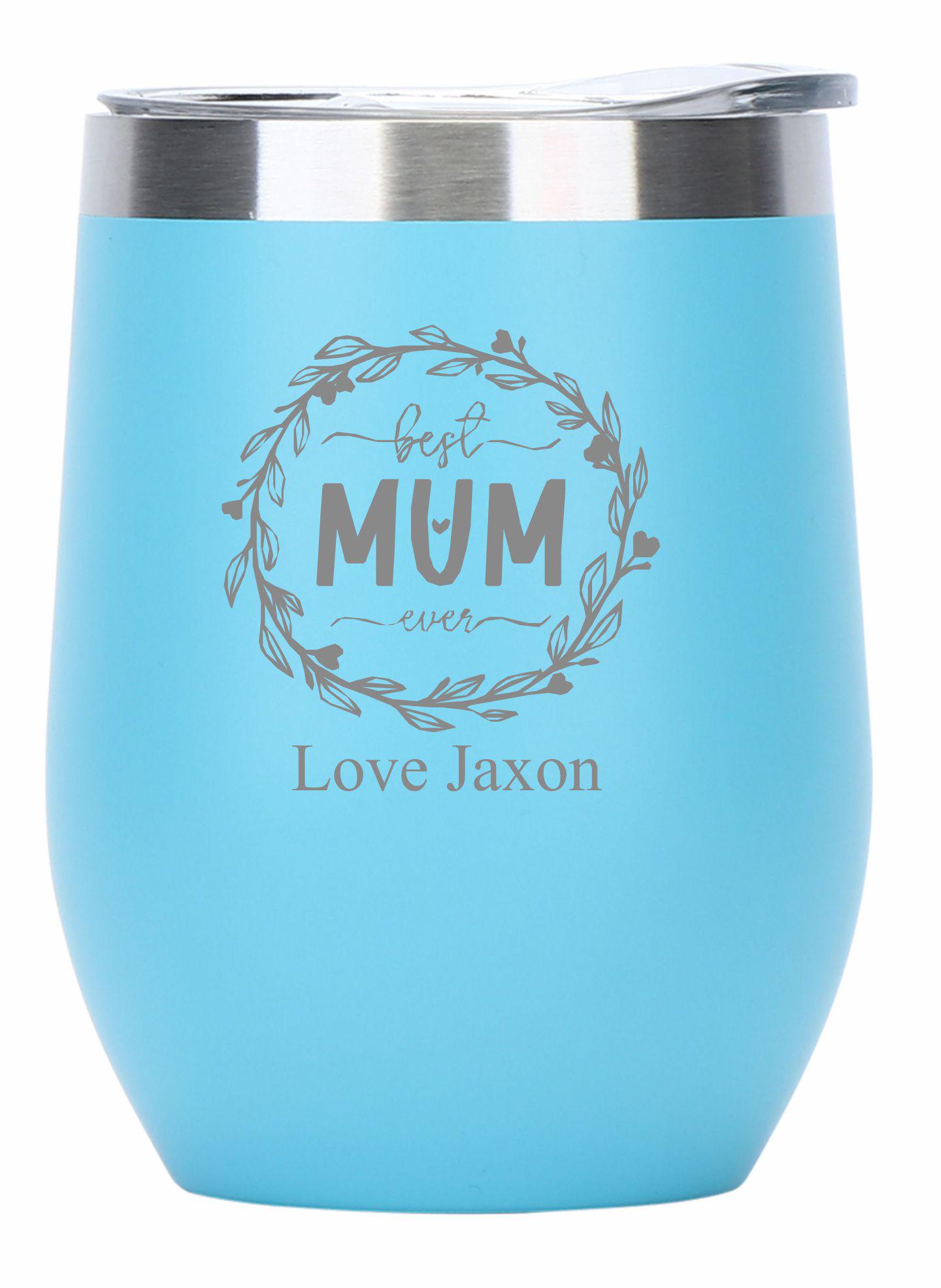 Personalised Engraved Mothers Day 12oz Insulated Travel Cup Hot