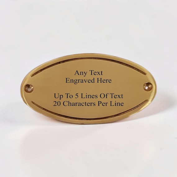 Personalised Engraved Premium Solid Brass Plate / Memorial Plaque