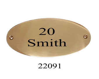 Personalised Engraved Premium Solid Brass Door Plates Various Sizes And Shapes Available Door Plaque Name Plate