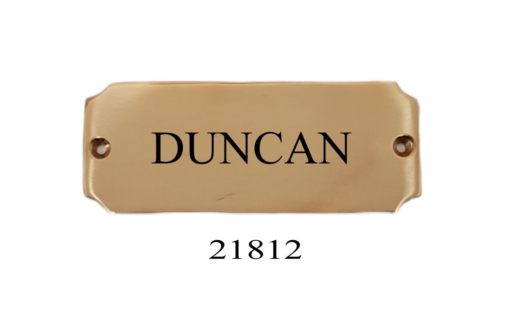 Personalised Engraved Premium Solid Brass Door Plates Available in