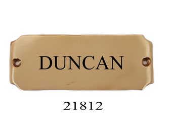 Personalised Engraved Premium Solid Brass Door Plates Available In Different Sizes And Shapes Door Plaque Name Plate